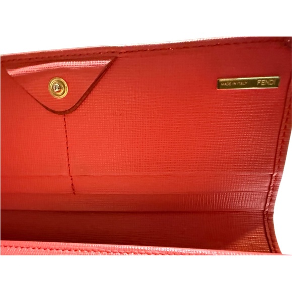 Fendi Vitello Elite Pink Continental Wallet Authentic Preloved - Picture 7 of 10